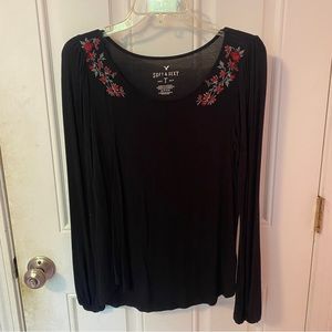 American Eagle Long Sleeve, S, Black